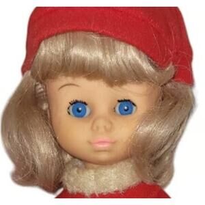 10" Vintage International Blonde Hair Blue Eyed Girl Doll